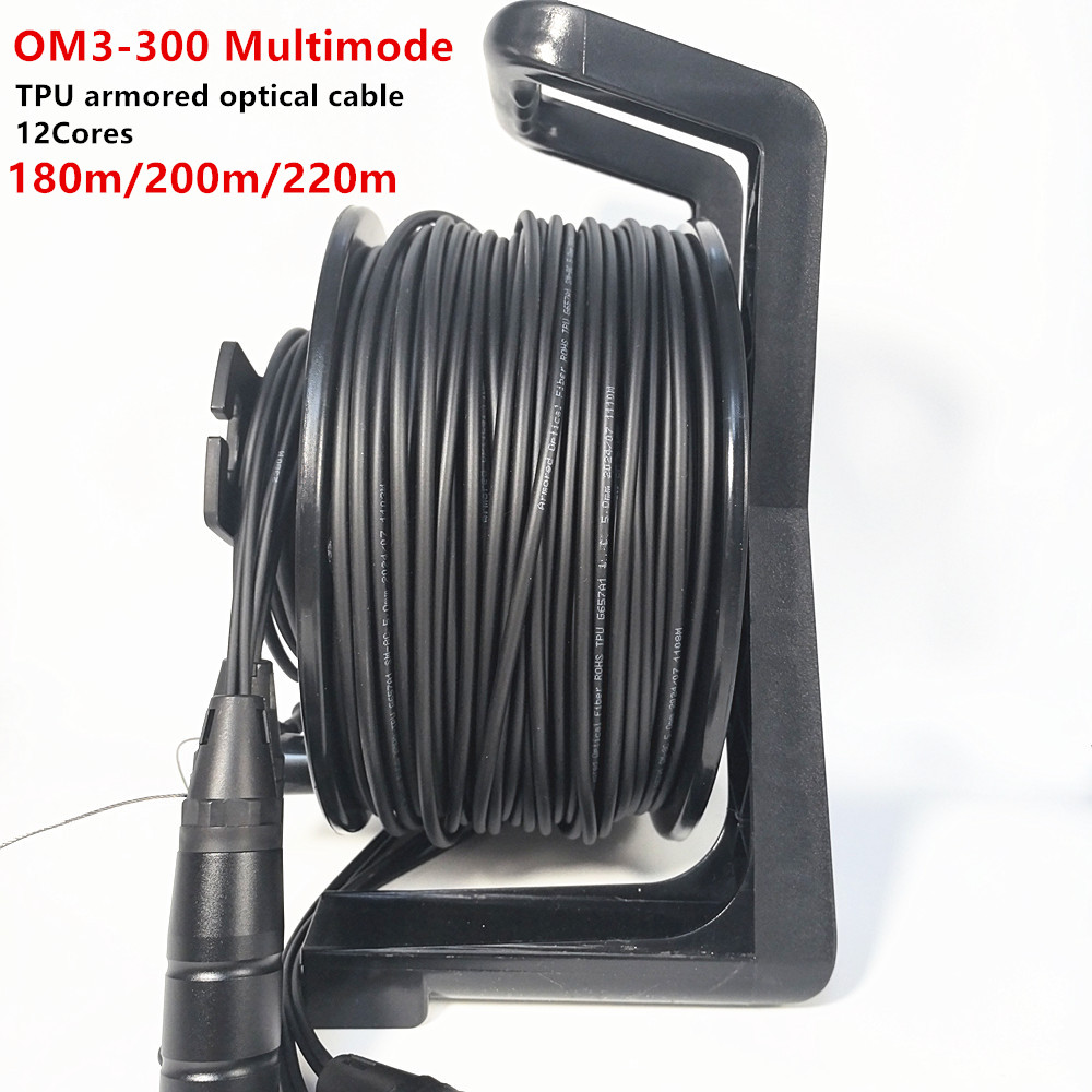 Reel Cover - OM3 Multimode, 12Core, Kabel Serat Optik