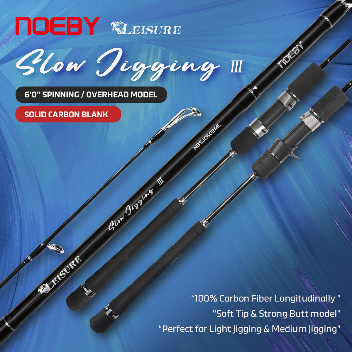 Baitcasting Reel - Noeby Joran Pancing Jigging Lambat Baru