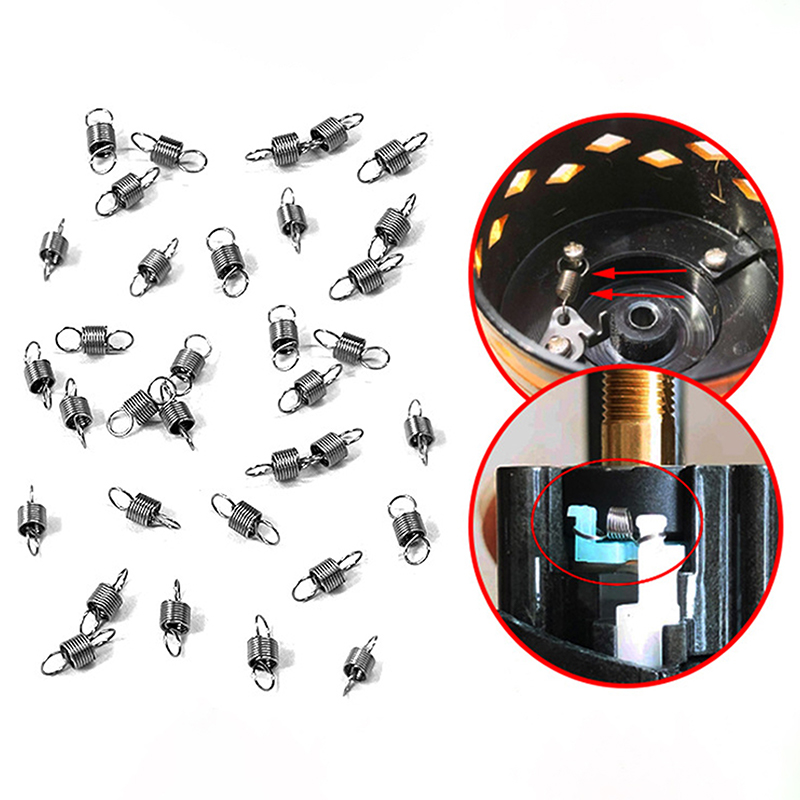 Reel Repair Kit - Baru·10Pcs Pegas Ekstensi Roda Pemutar, Pegas