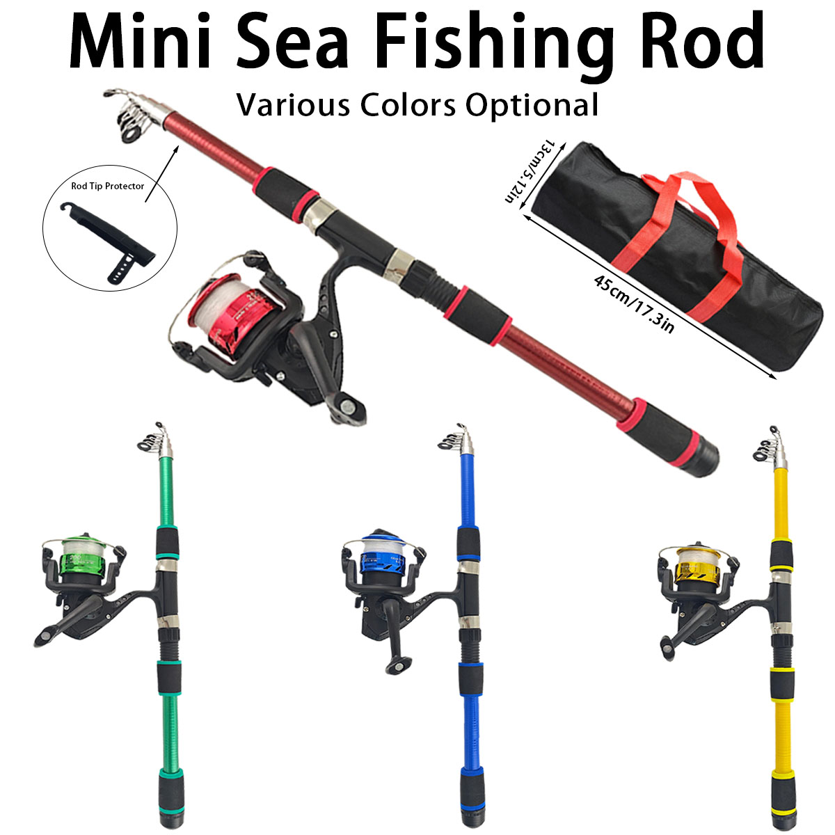 Reel Bag - Kombo Joran Pancing Laut Teleskopik Mini