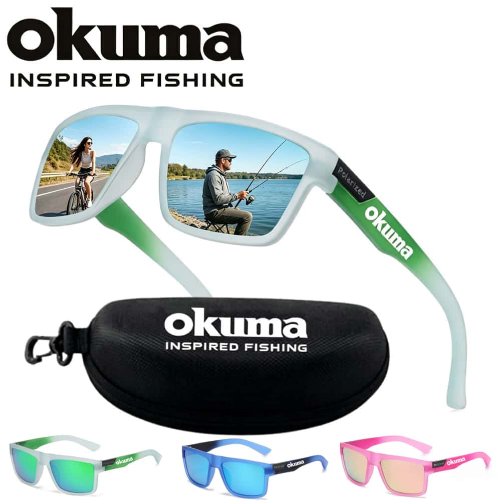 Surf Reel - Kacamata Hitam Polarisasi Okuma Warna-warni Kreatif