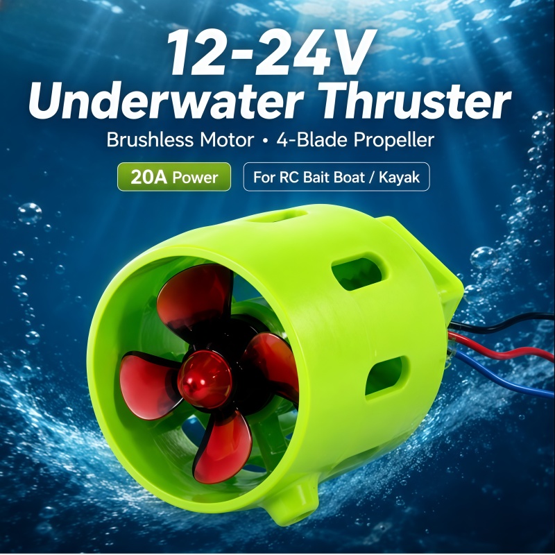 Trolling Reel - 12-24V 20A Thruster Bawah Air Tanpa