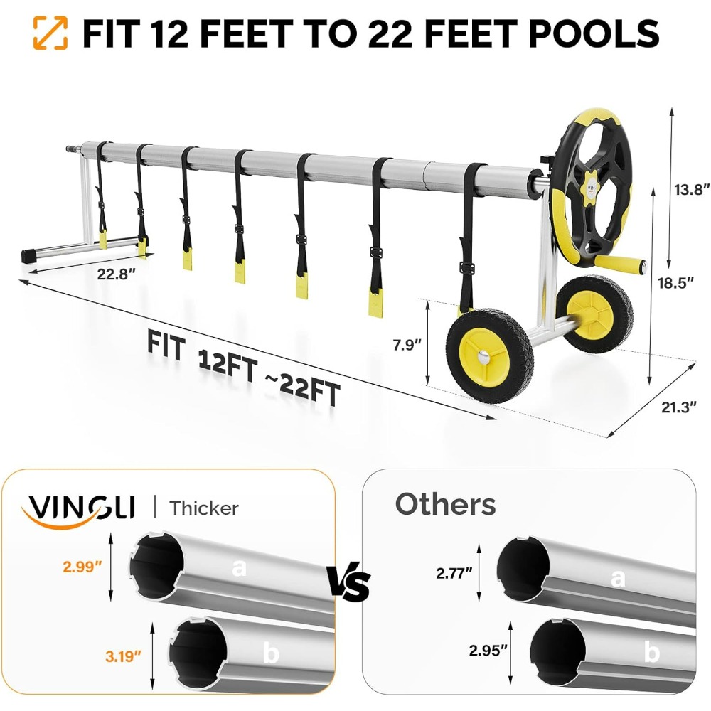 VINGLI 21FT Upgrade Aluminium  - Reel Cover ulasan dan harga