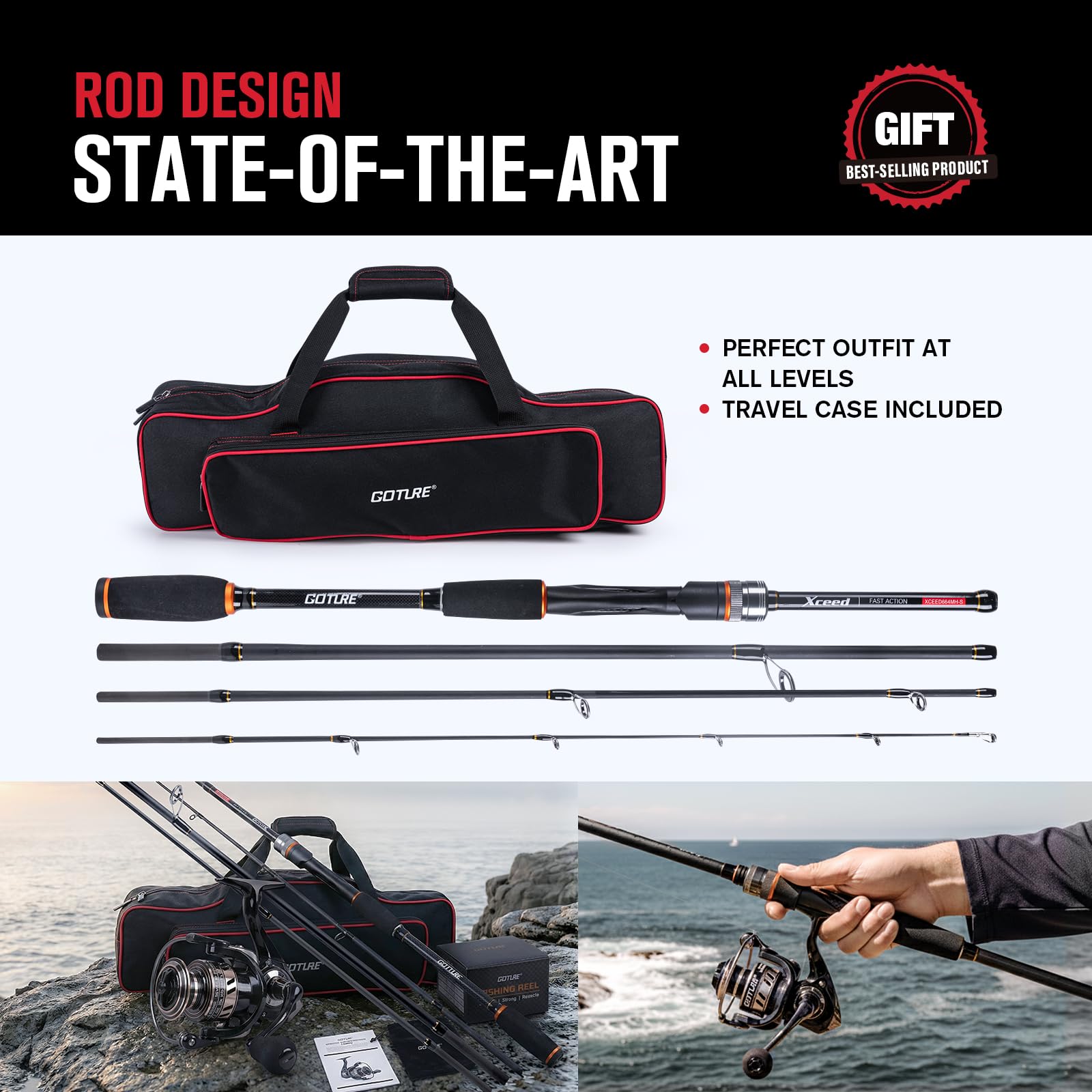 Goture Joran dan Reel Pancing  - Reel Bag ulasan dan harga