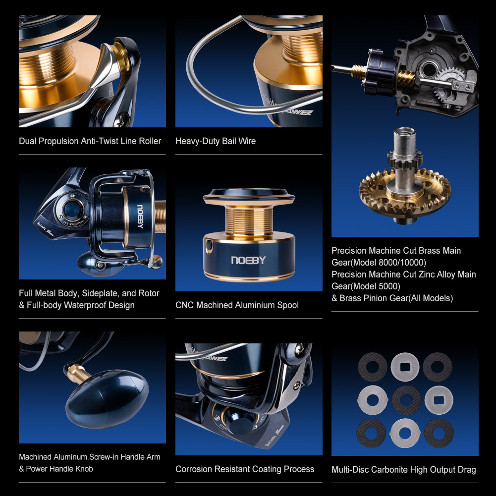 Reel Pancing Spinning Noeby In - Surf Reel ulasan dan harga