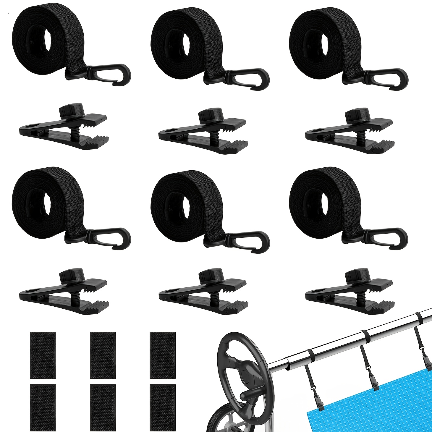 18 Pcs Kit Pemasangan Penutup  - Reel Cover ulasan dan harga