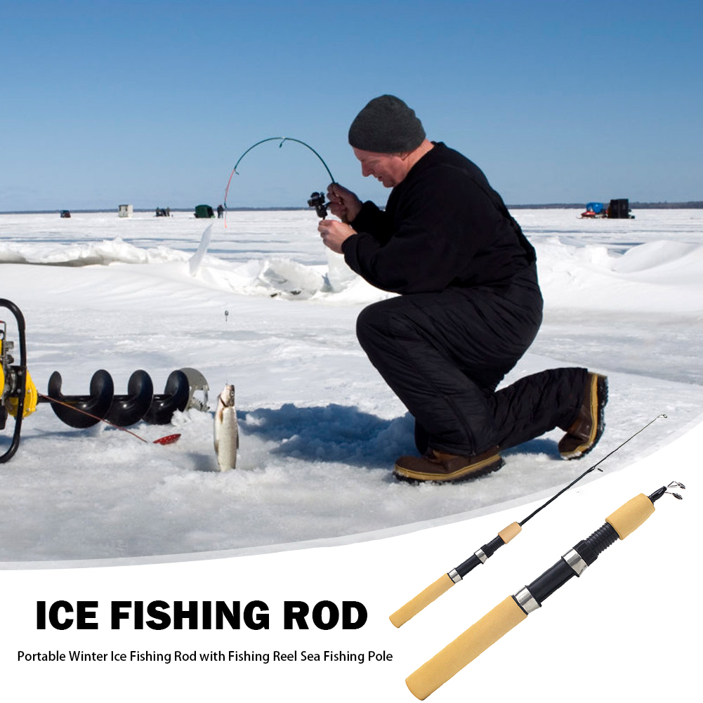 Joran Pancing Es Portabel untu - Ice Fishing Reel ulasan dan harga
