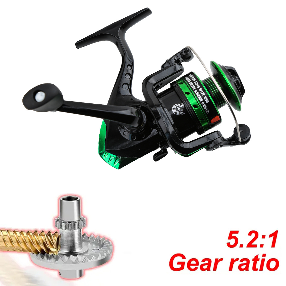 Reel Pancing Putar Logam Rasio - Surf Reel ulasan dan harga