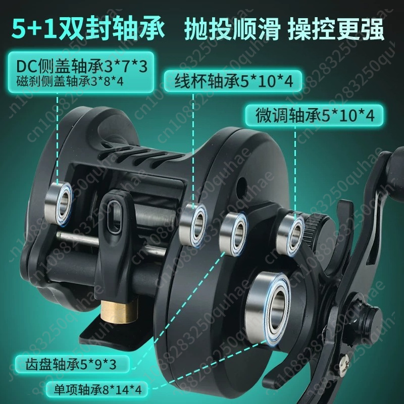 Reel Pancing Mikro Lure DC, Dr - Baitcasting Reel ulasan dan harga