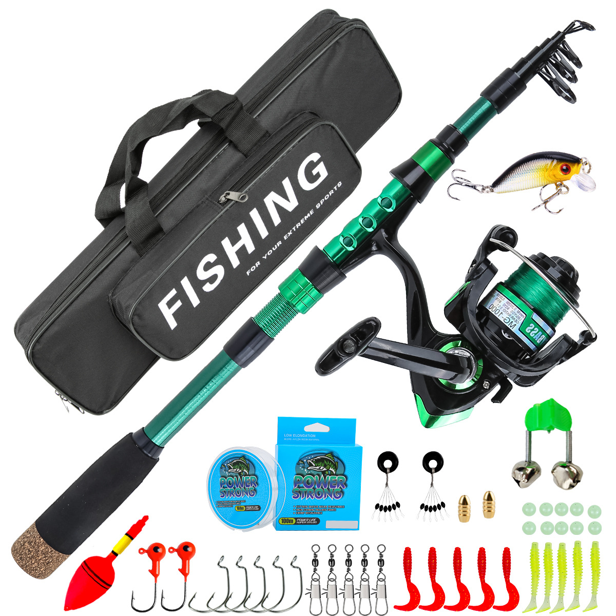 Set Peralatan Pancing Teleskop - Conventional Reel ulasan dan harga