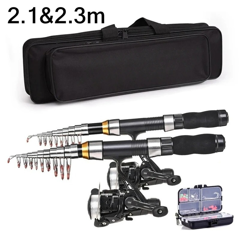 BRAVMAK 2.1/ 2.3 m Joran Panci - Spincast Reel ulasan dan harga