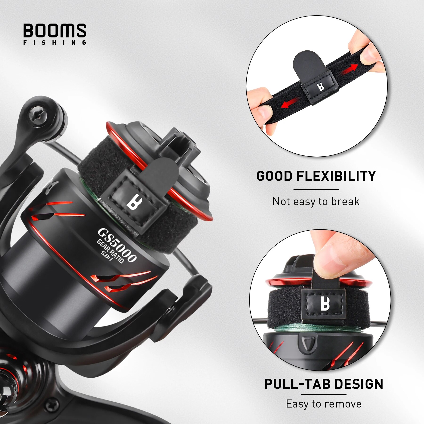 Kumparan pancing Booms 1 4 bua - Reel Cover ulasan dan harga