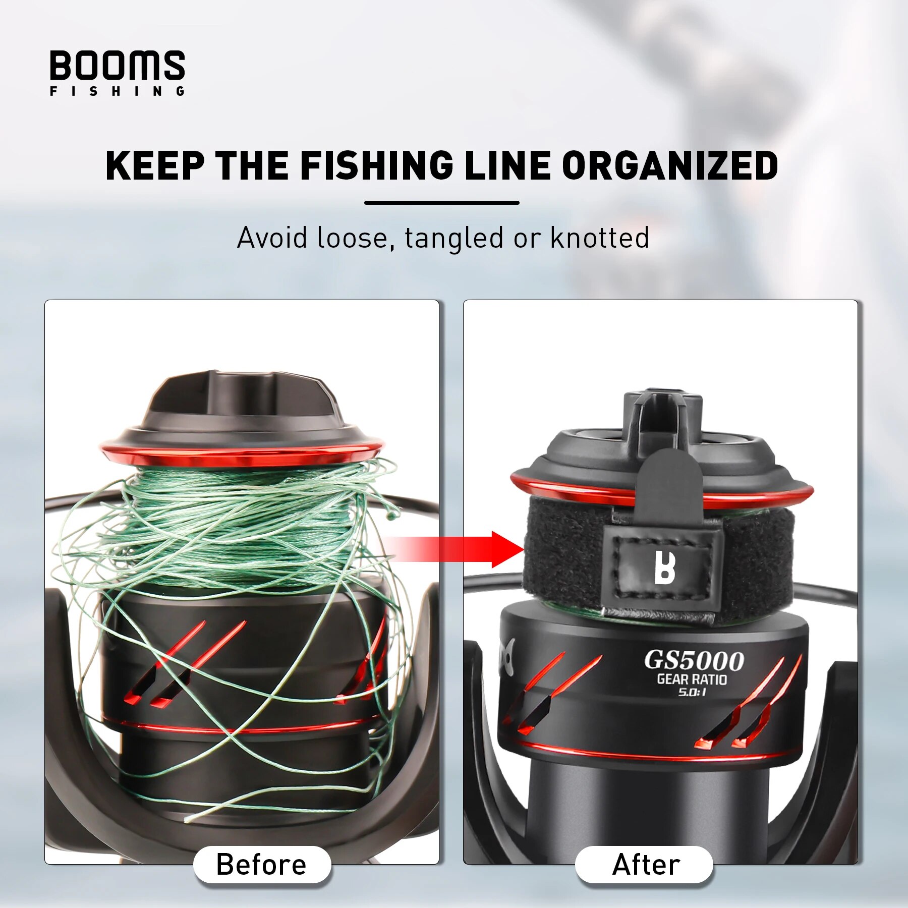 Kumparan pancing Booms 1 4 bua - Reel Cover ulasan dan harga